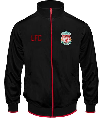 Liverpool FC Official Soccer Gift Mens Jacket & Pants Tracksuit